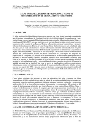 Atlas Ambiental de Lima Metropolitana : MAPAS DE SUSCEPTIBILIDAD EN EL ORDENAMIENTO TERRITORIAL