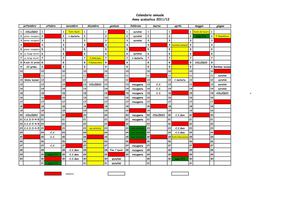 Calendario anno scolastico 2011 - 2012
