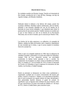 fransisco villa