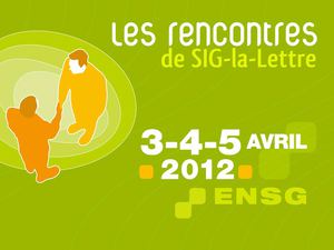 Offre exposants Rencontres SIG 2012