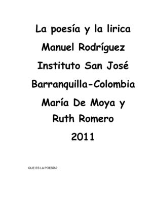 La poesía y la lírica