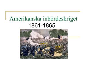 Amerikanska inbördeskriget