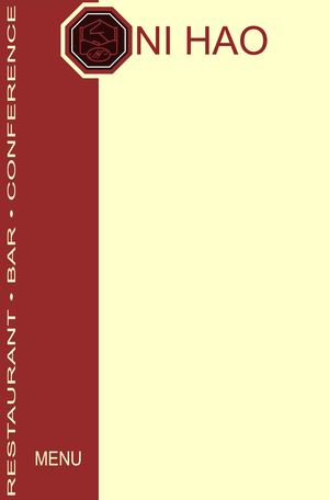 Ni Hao Speisekarte