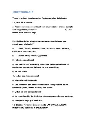 CUESTIONARIO 