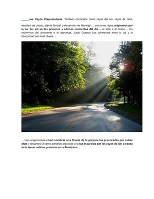 Los Rayos Crepusculares