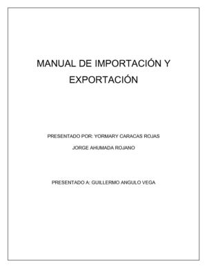 MANUAL DE IMPORTACIÓ Y EXPORTACIÓN