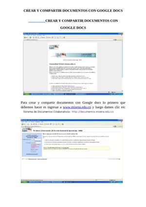 Compartir documentos en Google DOCS