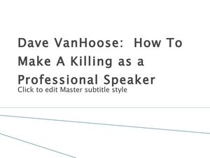 Dave VanHoose scam killing techniques