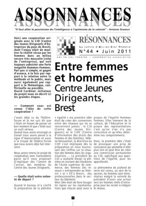 Entre femme et Hommes, Jeunes Dirigeants Brest