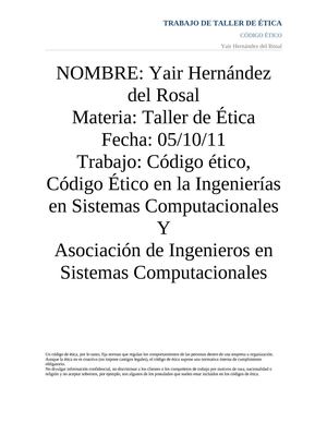 codigo etico de ingenieros