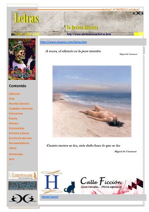 Letras, Tu Revista Literaria nº 39, octubre 2011 