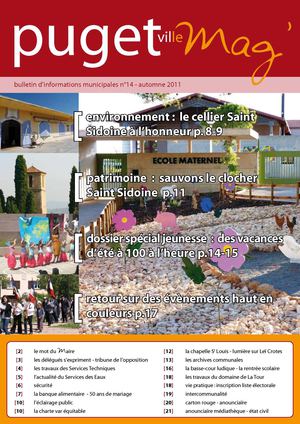 Bulletin municipal n°14 - Puget-Ville