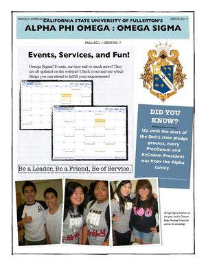 Omega Sigma's Weekly Newsletter: Issue 7