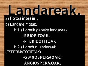 Landareak