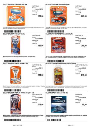 Gillette holící strojky + náhradní břity