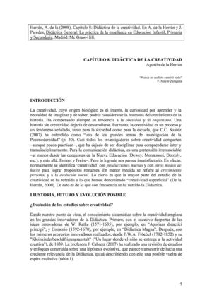 DIDÁCTICA DE LA CREATIVIDAD