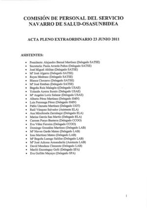 Pleno extraordinario 23 junio