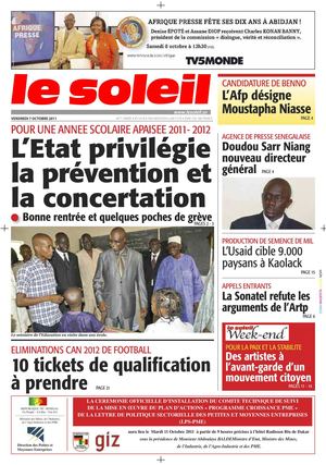 Edition du 07 Octobre 2011