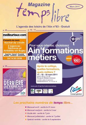 Magazine Temps libre Mars 2011