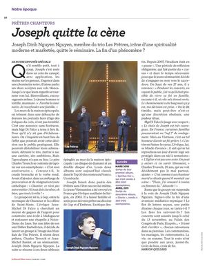 Interview de Joseph Nguyen dans Le Nouvel Observateur