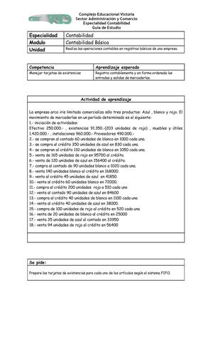guia de trabajo fifo, lifo