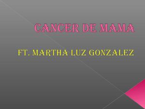 CANCER DE MAMA