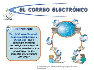 Uso del Correo-e como estrategia didactica TIC