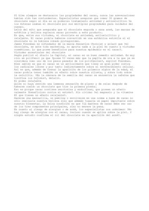 Chocolate antiage: comer a diario rejuvenece