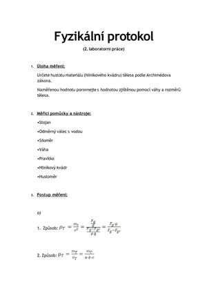 Laboratorní protokol_Fyzika