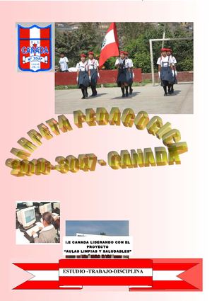 carpeta pedagogica 2011 Ever florencio lopez leon -IE 3047 CANADA-COMAS