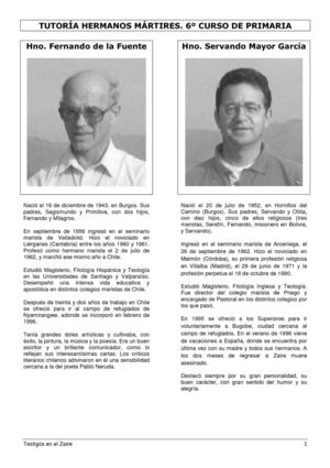 Tutoría HH Martires 6º Primaria