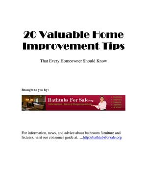 Home Improvement Tips Guide (Vol. 2)