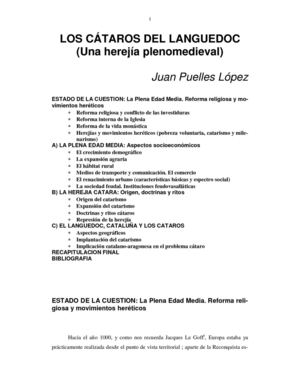 Los cátaros del Languedoc. Una herejía plenomedieval