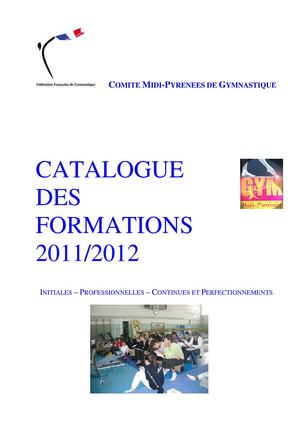 CATALOGUE DES FORMATIONS 2011-2012 en Midi-Pyrénées