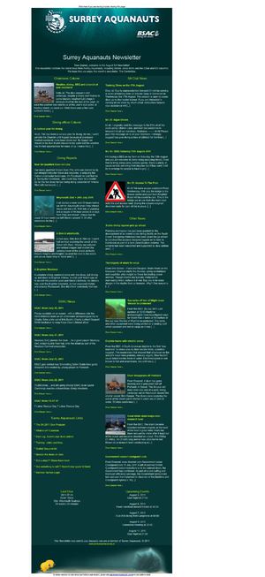 SA August Newsletter