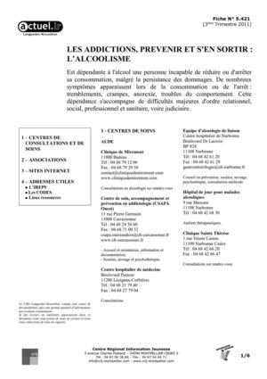 L'alcoolisme : prévenir et s'en sortir