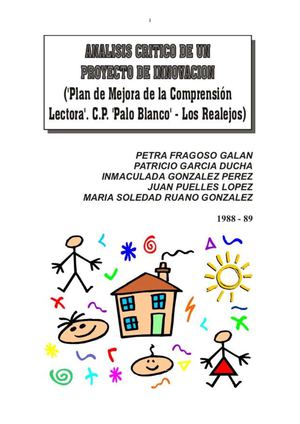 Análisis crítico de un proyecto de innovación educativa