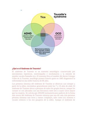 Síndrome de Tourette.