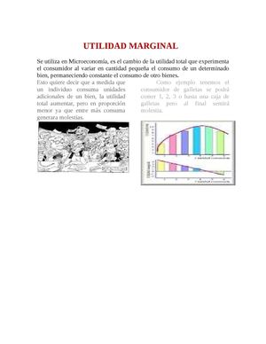 UTILIDAD MARGINAL