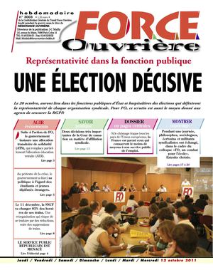 Force Ouvrière hebdomadaire n°3003