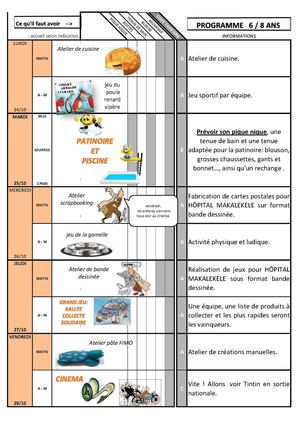 PROGRAMME 6 8 ANS