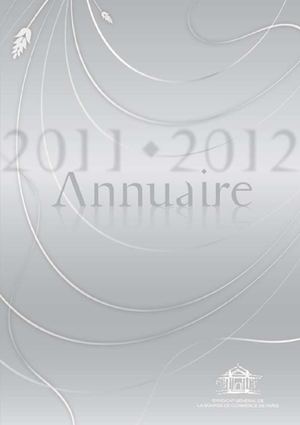 Annuaire 2011-2012 du Syndicat Général de la Bourse de Commerce