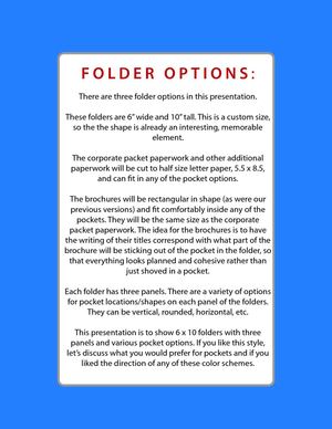 Sales Kit Brochure Options
