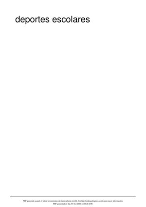 deportes escolares