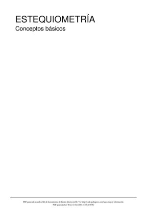 Principios de estequiometría