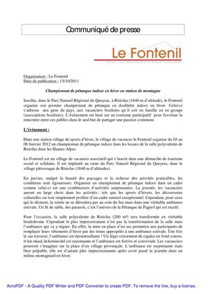 Championnat de pétanque indoor en hiver en station de montagne - Le Fontenil à Ristolas