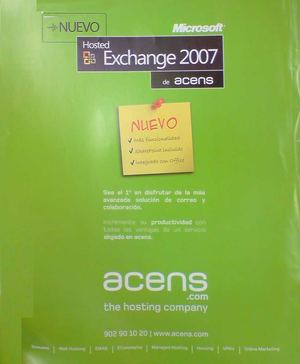 2007 acens Exchange 2007 (anuncio)