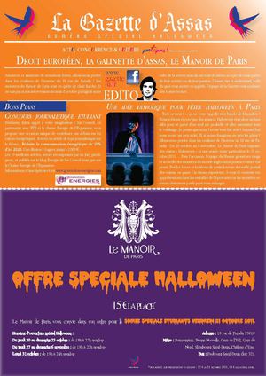 La Gazette d'Assas Spéciale Halloween