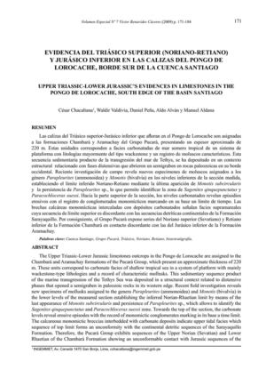 EVIDENCIA DEL TRIÁSICO SUPERIOR (NORIANO-RETIANO)