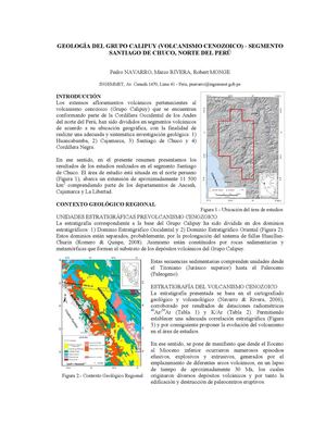 GEOLOGÍA DEL GRUPO CALIPUY (VOLCANISMO CENOZOICO) - SEGMENTO 1